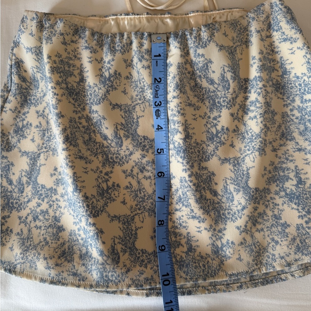 Fait Par Foutch Blue Toile Set (Angelina Corset + Jacqueline Skirt) size xxs - Picture 4 of 16